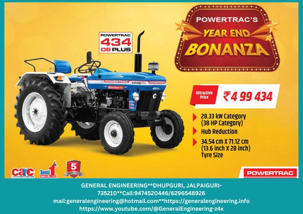 Attractive offer on POWERTRAC 434 DS PLUS tractor. Limited period & limited stock. Step out for booking.. 1000430912